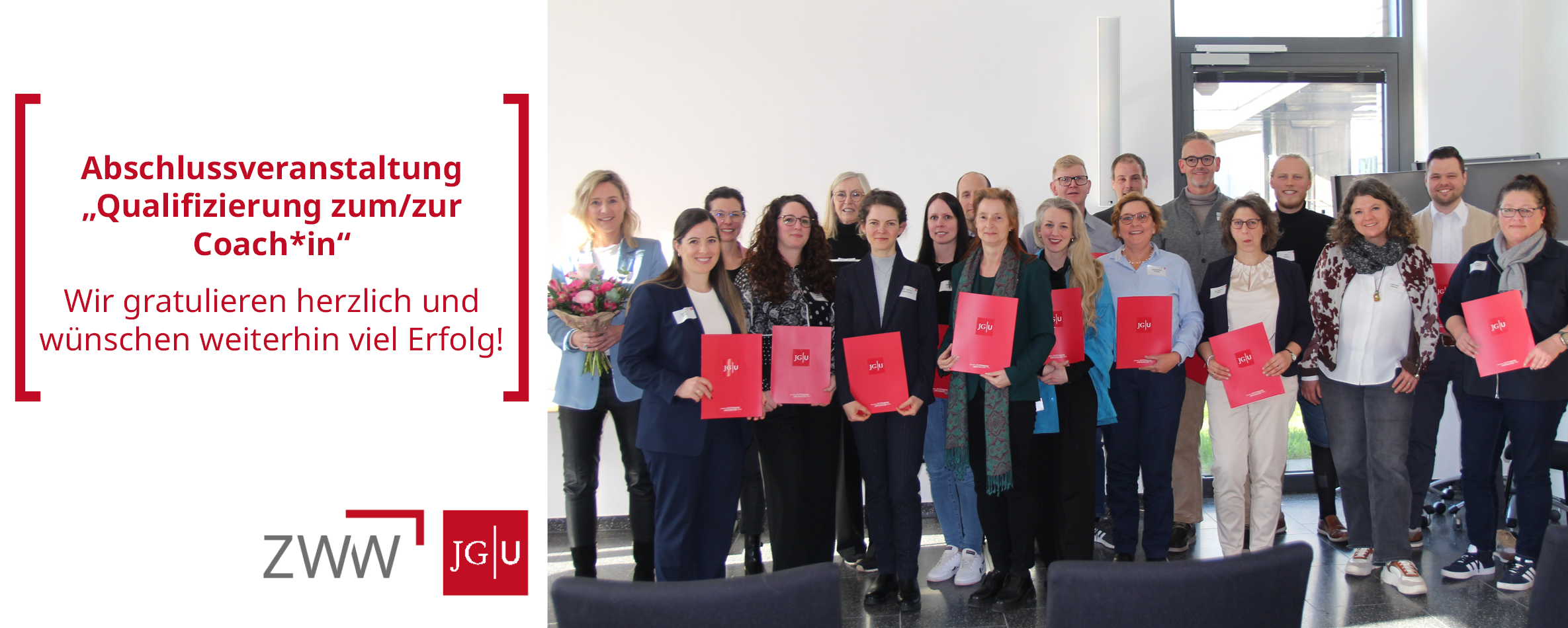 In der Abschlussveranstaltung unseres Zertifikatsstudiums „Qualifizierung zum/zur Coach*in“ erhielten die Teilnehmenden im März 2026 ihre Zertifikate. Wir gratulieren herzlich und wünschen weiterhin viel Erfolg! - Foto: © ZWW